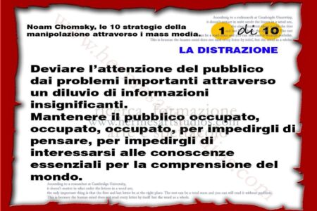 Noam Chomsky, “le 10 strategie di manipolazione attraverso i media”